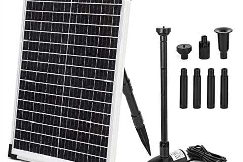 Lovesun Solar Fountain Water Pump Kit 20 W, 360GPH Submersible Powered Pump and 20 Watt Solar Panel ..