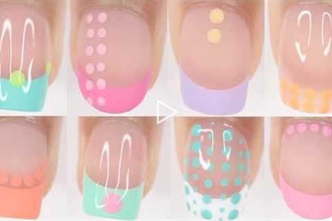 FRENCH WITH A TWIST PART 1 : polka dots | 10 French tip nail art ideas