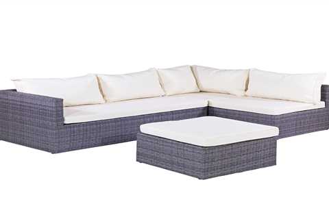 MLM210080 Rattan Garden Furniture L-Shaped Corner Sofa