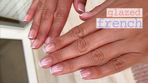 Glazed French Manicure [Glazed Donut Nails] Quick How-To