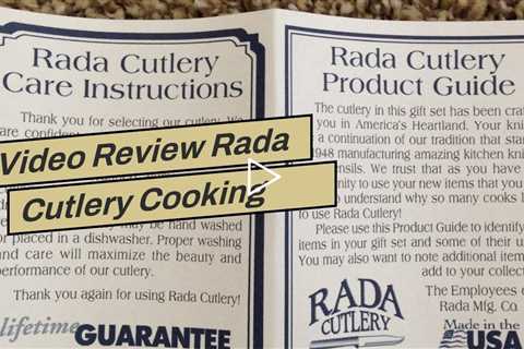 Video Review Rada Cutlery Cooking Essentials Knife Starter Gift 3 Piece Stainless Steel Set Wit...