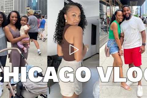 VLOG: Family Trip to Chicago! | Traveling With a Baby, Shopping, Rooftop Bar & More