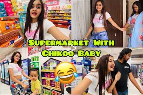 🤣Lots of Supermarket Shopping With Chikoo Baby [Funny Comedy] My Mummy looking like my sister 👧