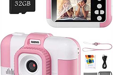 SUZIYO Kids Camera, Children Digital Selfie Video Camcorder 1080P Dual Lens 2.4 Inch HD, Birthday..