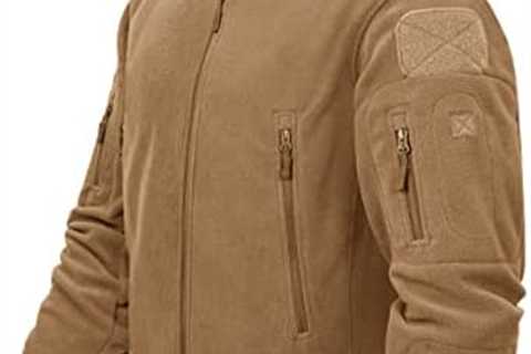 TACVASEN Men’s Tactical Fleece Hooded Jacket