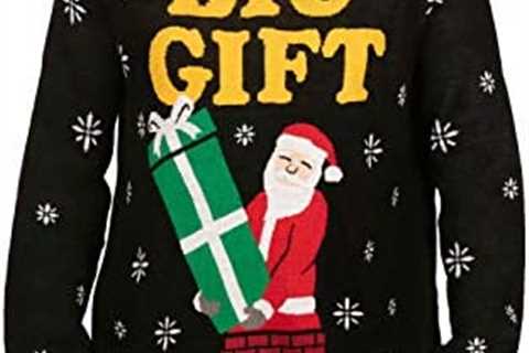 Tipsy Elves Fun Classic Ugly Christmas Sweaters for Men Featuring Winter Patterns and Hilarious..