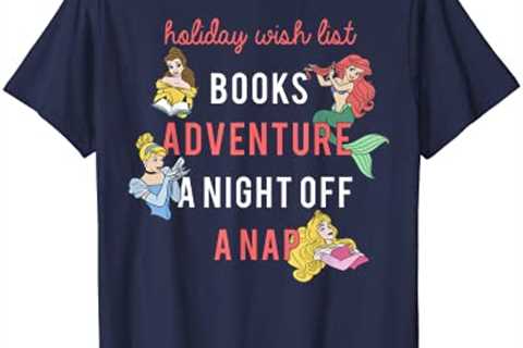 Disney Princess Holiday Wish List Group Christmas T-Shirt