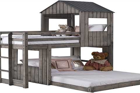 Twin over Full Campsite Loft BUNK BED BunkBed