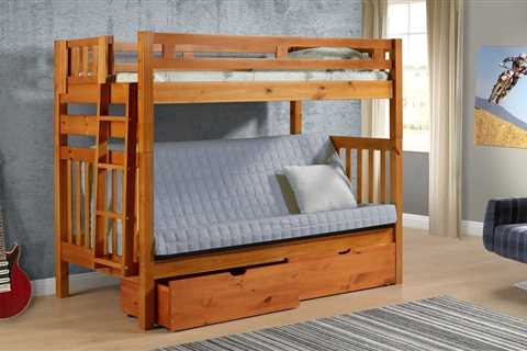 Tall Twin over Full Futon Mission Honey Bunk Bed