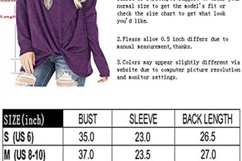 Womens Tops Long Sleeve Shirts V Neck Loose Fit Twist Knotted Fall Tunic Blouses