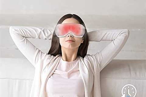 RENPHO Eye Massager with Heat, Bluetooth Music Heated Massager for Migraines, Relax and Reduce Eye..