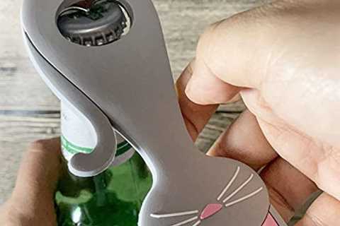 1P Creative Portable Cat Shaped Magnet Bottle Opener, Wine Beer Beverage Drinking Opener Bar Gadget ..