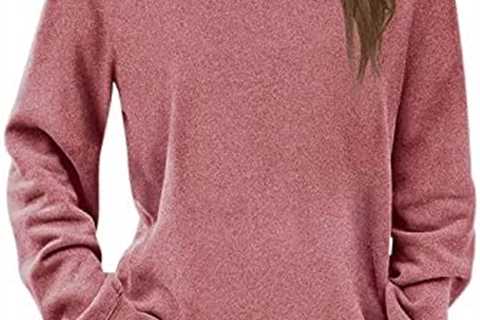 Womens Causal Long Sleeve Sweatshirt Crewneck Loose Fit Pullover Tops 2022 Fashion Fall Winter..