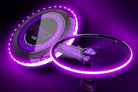 TOSY Patented Boomerang – 3 Super Bright LEDs, Round Shape, Rechargeable, Auto Light Up, Launcher & ..