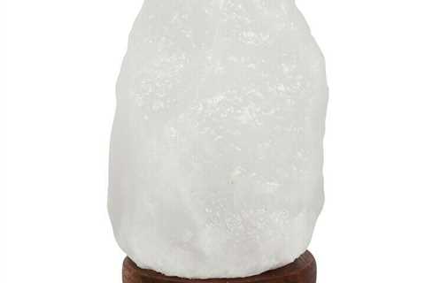 White Himalayan Salt Lamp Natural