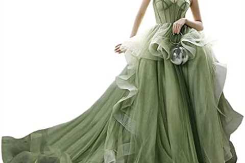 Puffy Prom Dress Long Ball Gowns Princess Sweetheart Ball Gown Ruffle Tulle Wedding Dresses A Line..