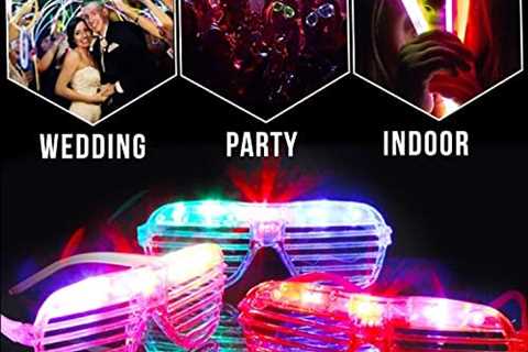 120 Pack Glow Sticks Mardi Gras Party Supplies LED Light Up Toys Glow in The Dark for Kid/Adult..