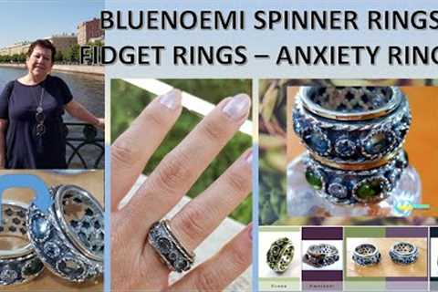 Bluenoemi Gemstones Spinner Ring Anxiety Rings from Designer Israeli Jewelry.