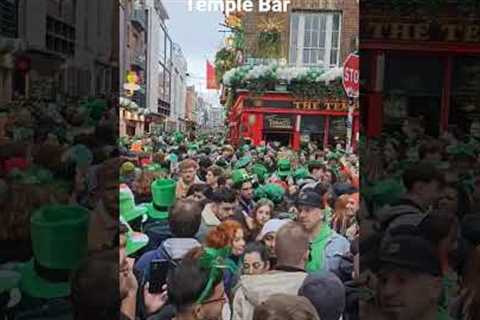 Temple Bar after Saint Patrick's Parade #dublin #ireland #irish #saintpatricksday sain