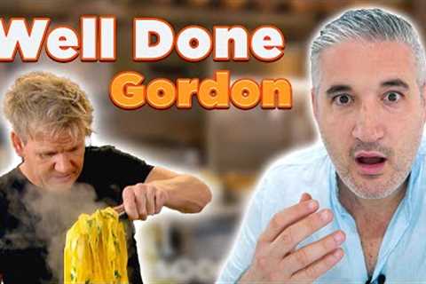 Italian Chef Reacts to GORDON RAMSAY Guide to Italian Cooking