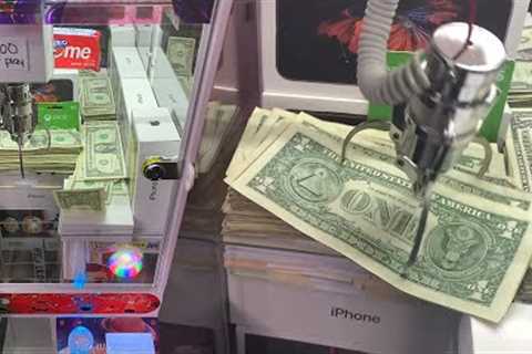 This Claw Machine Is LOADED with CASH