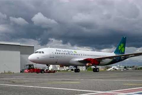 Painting St. Fergal, our new A320 neo aircraft | Aer Lingus