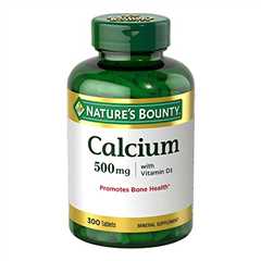 Calcium  Vitamin D3 by Nature's Bounty, Immnue Support  Bone Health, 500mg Calcium  400iu D3, 300..