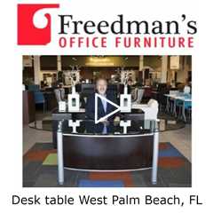 Desk table West Palm Beach, FL - Freedman's Office Furniture, Cubicles, Desks, Chairs