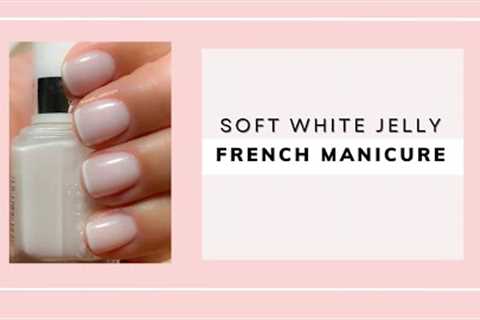 Soft White Jelly French Manicure Nails