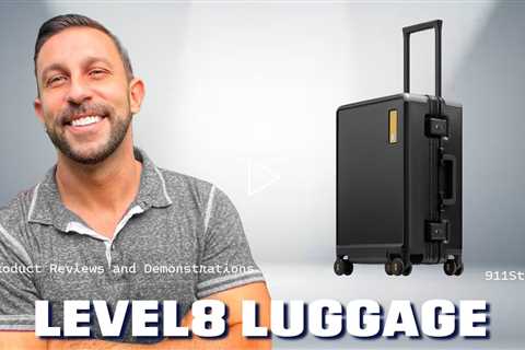 LEVEL8 Zipperless Carry On Suitcase Airline Approved with Aluminum Frame