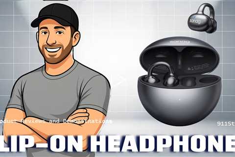 Sanag S6S Open Ear Free Clip-On Headphones, True Wireless Bluetooth Earphones with Microphone