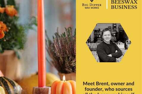 12-Hour Hand-Dipped Pure Beeswax Candle Tapers - 12-Inch Pumpkin Scented