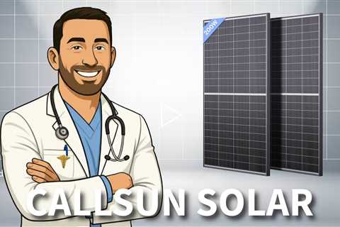 Callsun N-Type 16BB 200W Bifacial Solar Panels - 12V,  25% Efficiency Monocrystalline PV Modules