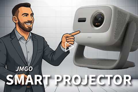 JMGO N3 4K Triple Laser Smart Projector - 1.3x Optical Zoom 300 Dolby Audio, 1800 lumens