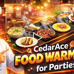 Cedarace Stackable Electric Warming Trays - 8-Level Temperature Adjustment and 8-Hour Timer