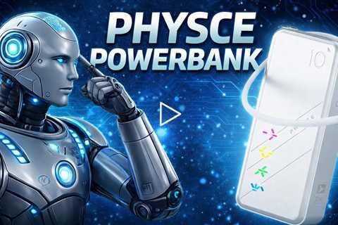 Physce Eco 10 Power Bank, High Efficiency, Long Lifespan, CellSync RGB: LEDs adjust w battery status