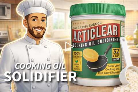 ACTICLEAR Cooking Oil Solidifier - Plant-Based Grease Hardener for Easy Disposal