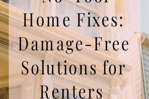 Handle wall scuffs, minor plumbing issues, and more with damage-free solutions from Fix It Without..
