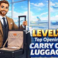 LEVEL8 Adventure Classic Top Opening Carry on Luggage - Expandable, Large Suitcases ⭐️⭐️⭐️⭐️⭐️