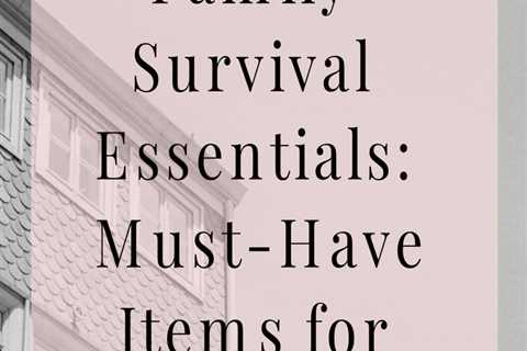 Equip your urban family with the knowledge and tools to handle emergencies effectively...