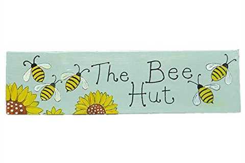 Customized Wooden Bee Hive Garden Sign