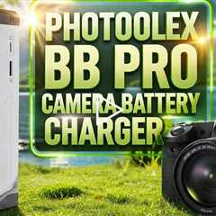PHOTOOLEX BB Pro Camera Battery Charger - Dual-DSLR Battery Charging, Pass-through Charging
