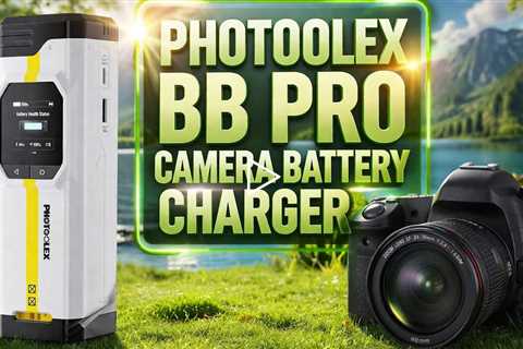 PHOTOOLEX BB Pro Camera Battery Charger - Dual-DSLR Battery Charging, Pass-through Charging