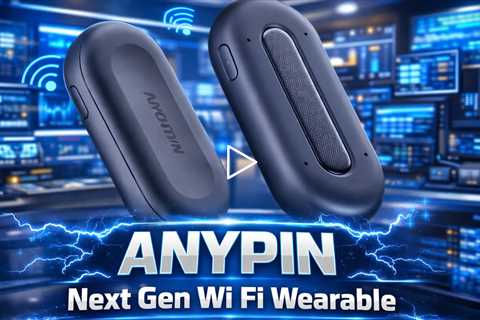 ANYPIN Next Gen Wi Fi Wearable Al Voice Recorder - effortless recording anytime, anywhere