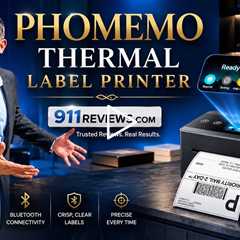 Phomemo PM64D Thermal Label Printer Upgraded with Touch Screen - 4x6 Wireless Thermal Printer