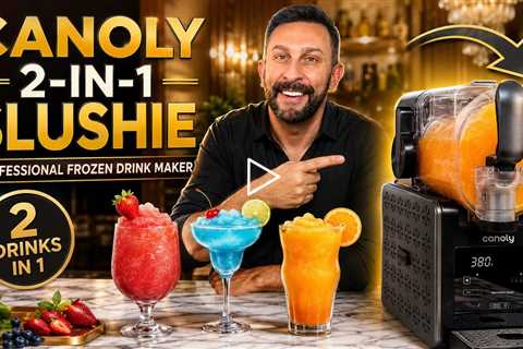 Canoly 2-in-1 Slushie - Professional Frozen Drink Maker - Perfect For Smoothies, slushies & more!