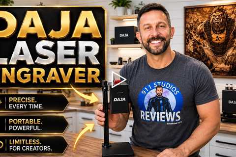 DAJA Laser Engraver - —The most affordable and compact 5W fiber laser engraver- Quiet, Lightweight