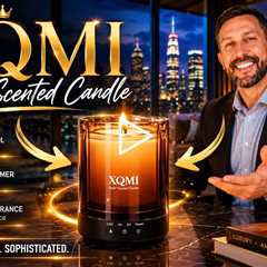 XQMI Smart Scented Candle with Timer - One-Touch Ignition & Extinguish with Remote, Natural Soy Wax